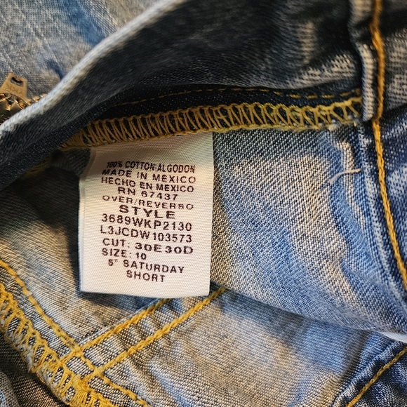 Vintage Ralph Lauren Polo Jean Co 5" Saturday Short Denim Women's Jean Shorts 10 - Picture 10 of 14